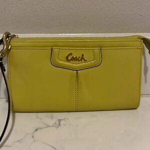 Coach Leather wristlet